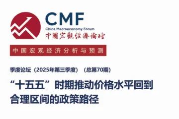 CMF：2025年第三季度中国宏观经济分析与预测报告-十五五时期推动价格水平回到合理区间的政策路径