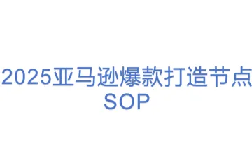 2025亚马逊爆款打造节点SOP