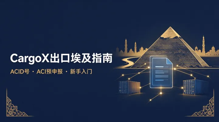 第一次出口埃及，CargoX 平台怎么操作？出口商入门指南
