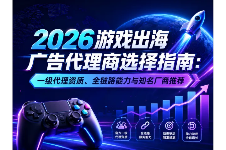 游戏出海广告代理商怎么选？5大核心要点+知名服务商推荐（含飞书逸途等11家一级代理）