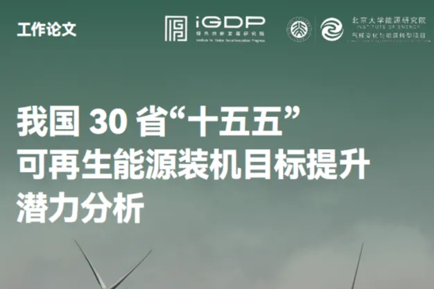 iGDP：我国30<em>省</em>十五五可再生能源装机目标提升潜力分析报告