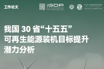 iGDP：我国30省十五五可再生能源装机目标提升潜力分析报告