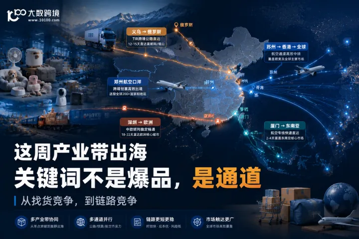 本周产业带出海，关键词不是爆品，是通道