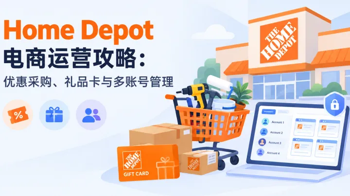 Home Depot 电商运营攻略：优惠采购、礼品卡与多账号管理