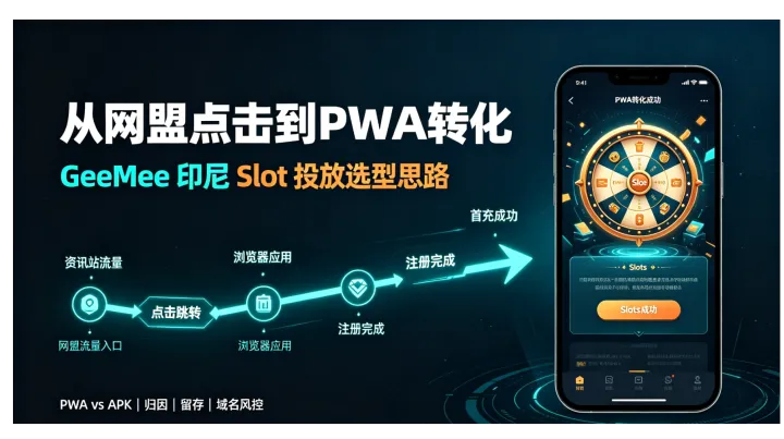 GeeMee网盟做印尼Slot，适合PWA网页包吗？