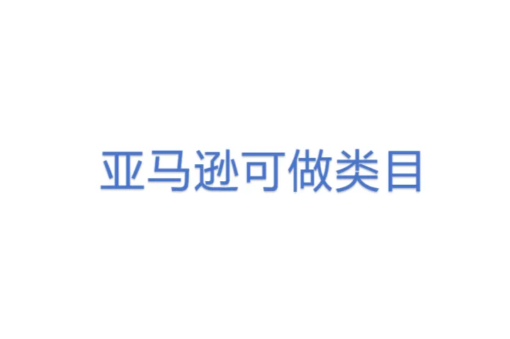 亚马逊可<em>做</em>类目