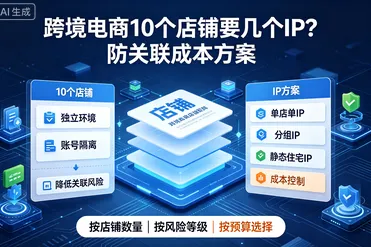 跨境电商10个店铺要几个IP？防关联成本方案