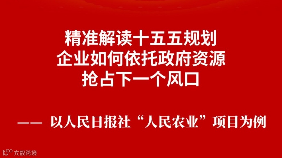 精准解读十五五规划，如何依托政府资源抢占下一个风口