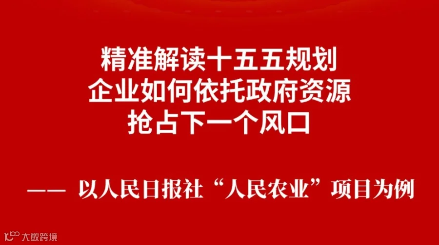 精准解读十五五规划，如何依托政府资源抢占下一个风口