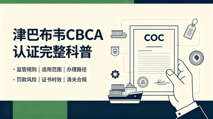 津巴布韦 CBCA 认证完整科普：监管规则、适用范围与办理指南