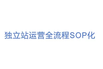 独立站运营全流程SOP化