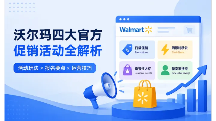 沃尔玛卖家爆单核心打法：全平台促销活动完整参与运营指南