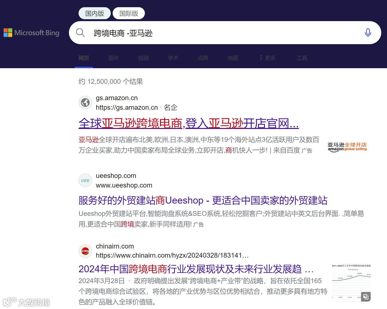 减号（排除不需要的关键词）