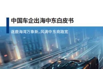 罗兰贝格：2024扬帆出海逐鹿中东中国车企出海中东白皮书