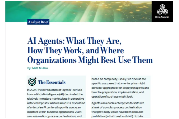 DeepAnalysis：2024AI智能体AIAgent概念运作原理及<em>组织</em>最优应用场景研究报告英文版
