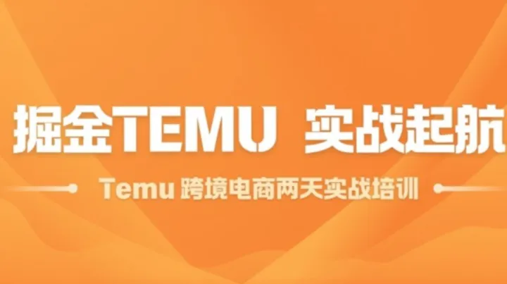 掘金Temu 实战起航——Temu跨境电商两天实战培训