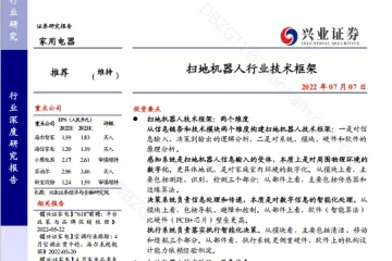 扫地机器人行业技术框架-220707（34页）