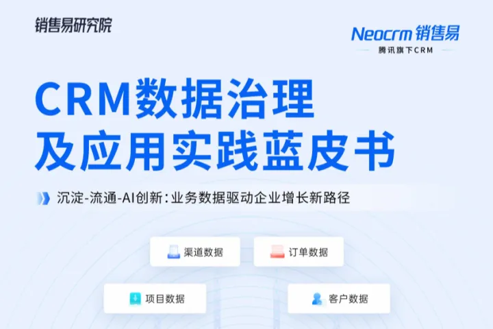 销售易2025年CRM数据治理及应用实践蓝皮书35页