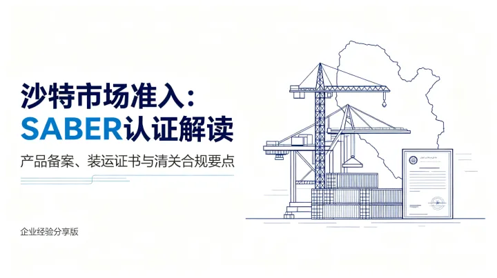 沙特 SABER 认证实操指南与企业经验分享：2026 年政策解析、双证体系合规与风险规避
