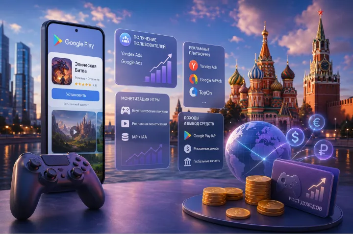 中国游戏开发者如何通过 Google Play 进入俄罗斯市场并实现游戏应用变现？