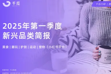 千瓜2025年第一季度新兴品类简报小红书平台28页