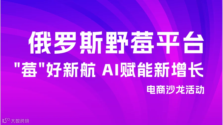 俄罗斯野莓平台 “莓"好新航 AI赋能新增长 电商沙龙活动