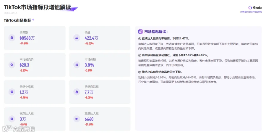 TikTok女装与女士内衣市场:销量下滑背后的机遇与挑战