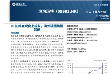 泡泡玛特-港股公司深度研究：IP拓维变现向上成长海外破圈扬帆起航