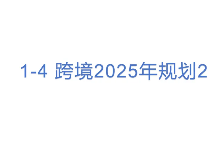1-4 跨境2025年规划<em>2</em>