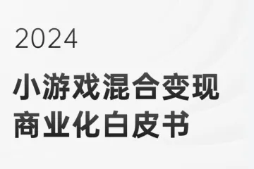 DataEye研究院2024小游戏混合变现白皮书46页 