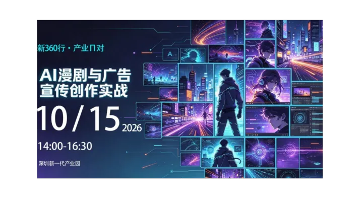 【益企同行·产业π对】第十八期：AI漫剧与广告宣传创作实战主题沙龙