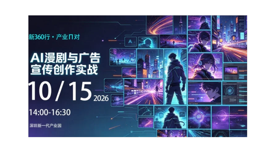 【益企同行·产业π对】第十八期：AI漫剧与广告宣传创作实战主题沙龙