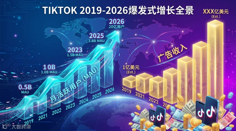 TikTok用户数据增长