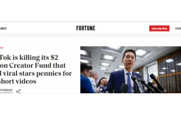 重大消息! TikTok正在关闭其价值20亿美元的创作者基金