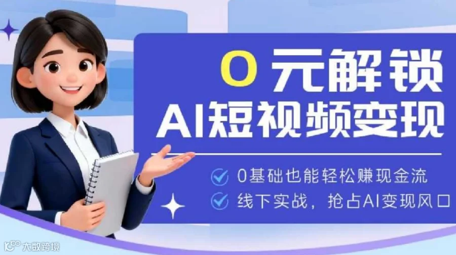 0元解锁AI短视频变现