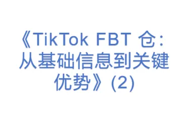 《TikTok FBT 仓：从基础信息到关键优势》(2)