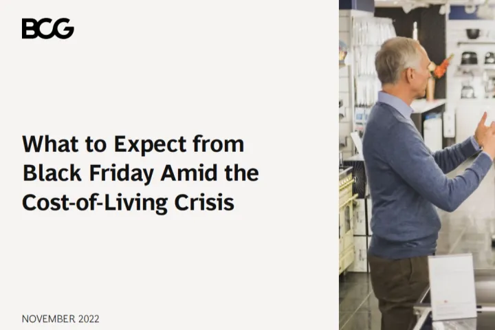 波士顿咨询:2022黑五购物季洞察报告-生活成本危机带来的影响英文版