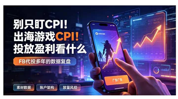 FB游戏代投实战干货！出海APP投放数据底层门道与精细化优化技巧
