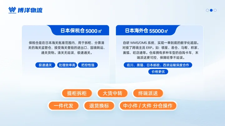 博洋日本专线|乐天官方物流+AEO清关海外仓一件代发