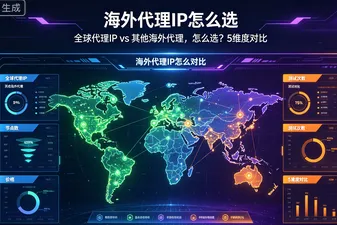 全球代理IP vs 其他海外代理，怎么选？5维度对比