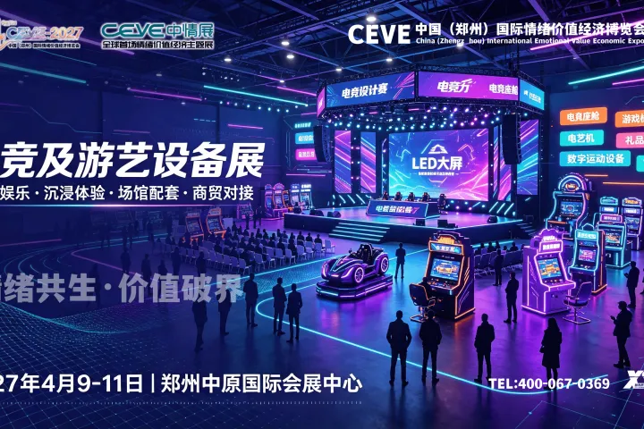 4月9日，2027中国（郑州）国际电竞装备与游艺设备展览会