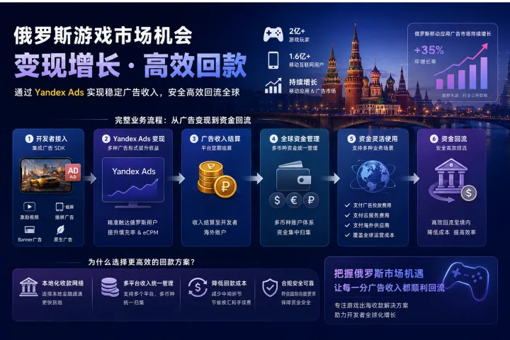 中国游戏开发者进入俄罗斯市场，需要解决哪些商业化问题？