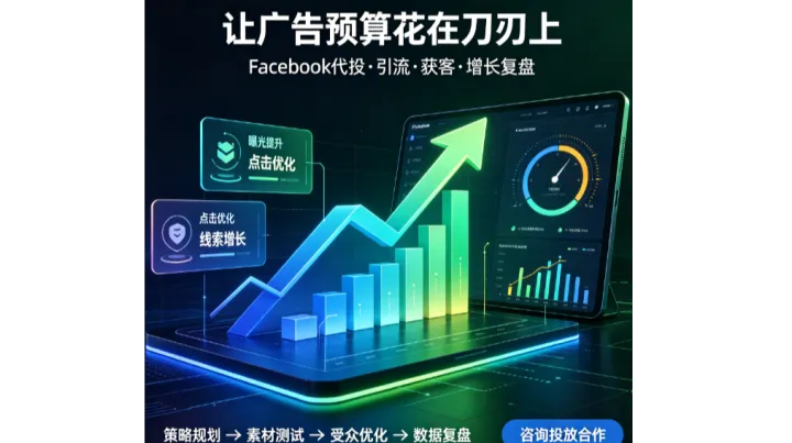 Facebook开户代投推广，FB代投独立站全系列投放全解析