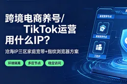 跨境电商养号/TikTok运营用什么IP？沧海IP三区家庭宽带+指纹浏览器方案