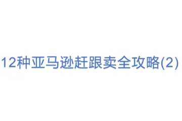 12种亚马逊赶跟卖全攻略(2)