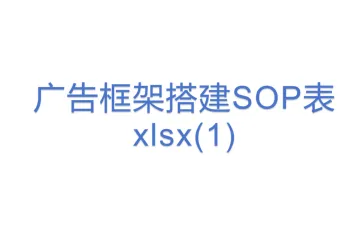广告框架搭建SOP表xlsx(1)