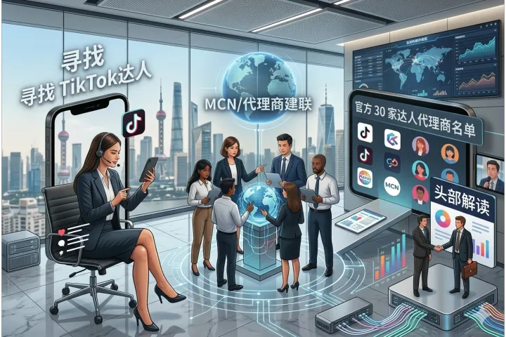 出海品牌必读：TikTok达人营销MCN与代理商怎么选？官方30强名单详解