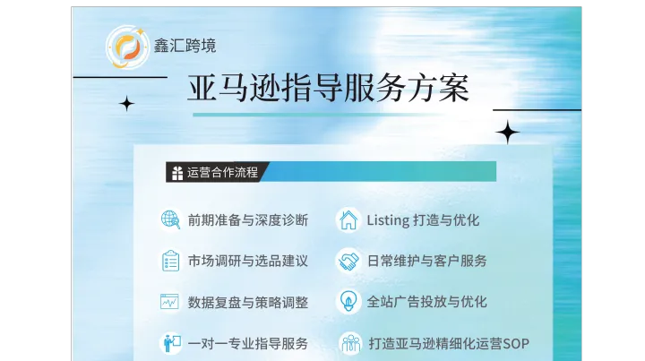 亚马逊专业运营指导方案 | 从选品到出单，手把手陪跑全流程