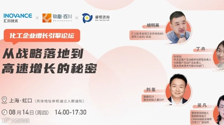 【化工企业增长引擎论坛】：从战略落地到高速增长的秘密