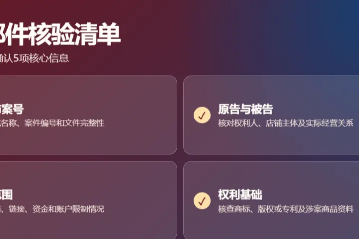 TRO 邮件来袭，卖家务必先核实的 5 个核心信息